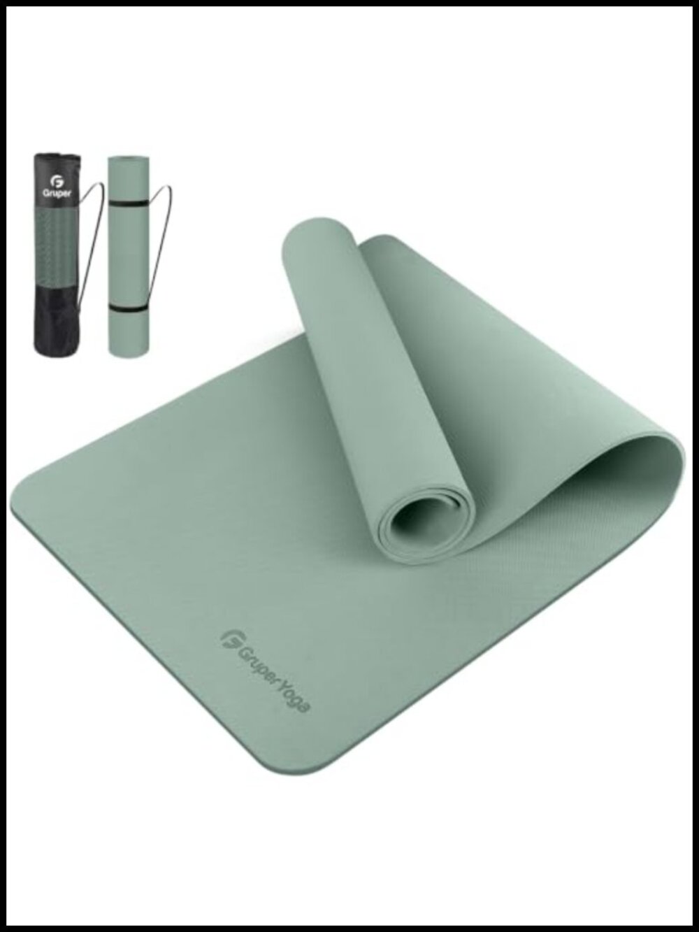 Yoga Mat Non Slip Anti-Tear TPE Workout Pilates Floor Exercise Mat